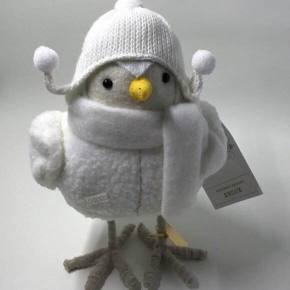 NWT Wondershop Featherly Friends Fabric Bird 2023 Brook with white coat and hat - Picture 1 of 8